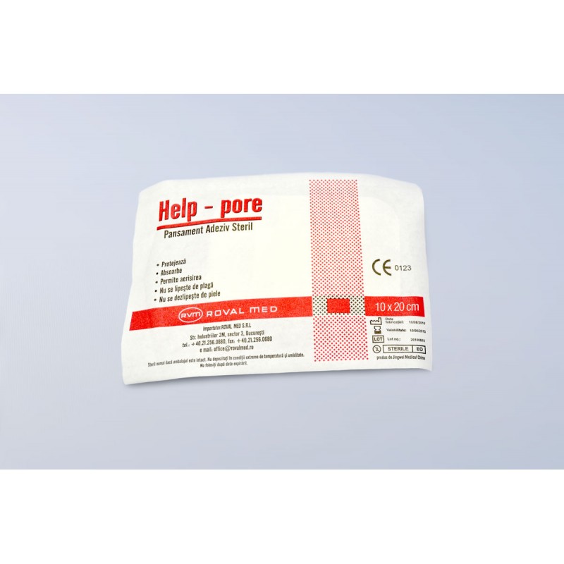 Pansament adeziv steril Help-Pore 10cm x 20cm - cutie 50 buc