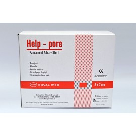 Pansament adeziv steril Help-Pore 5cm x 7cm - cutie 100 buc